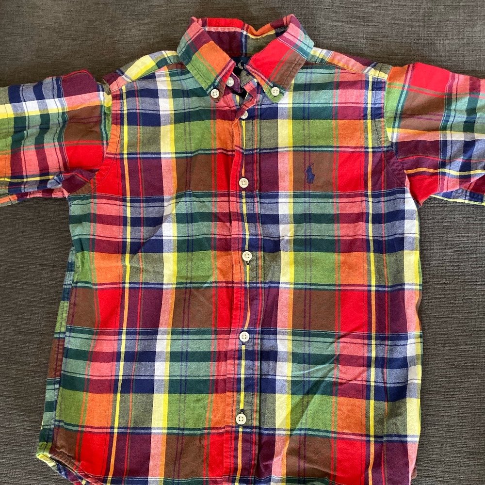 Ralph Lauren Boys Short Sleeve Button Down Shirt
